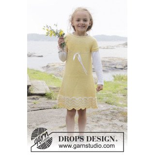 Patrones gratis vestido tejido niña