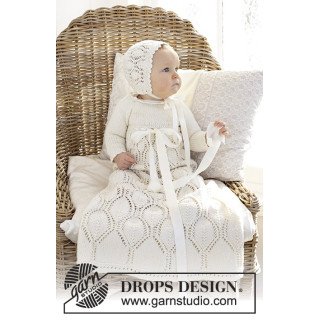 Vestido para bautizo tejido patrón Drops