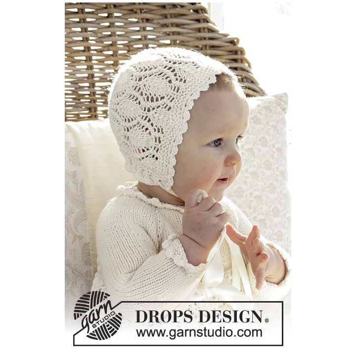 Vestido para bautizo tejido patrón Drops