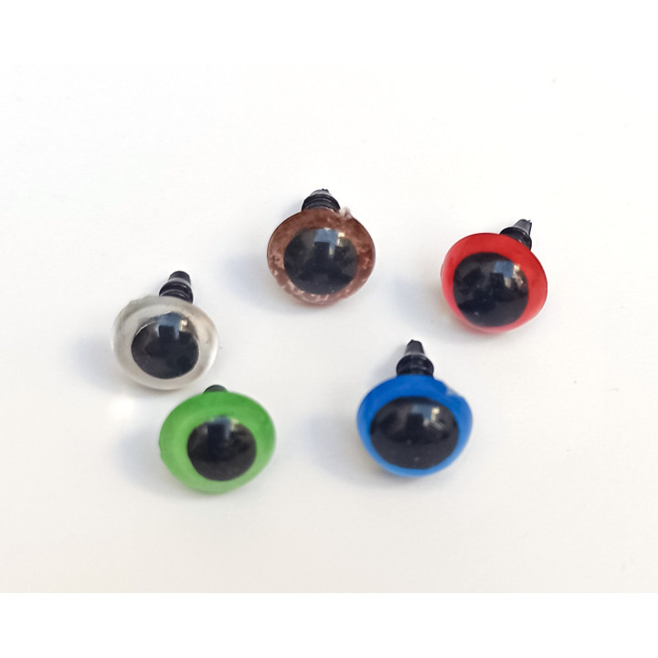Ojos de seguridad 10mm de color