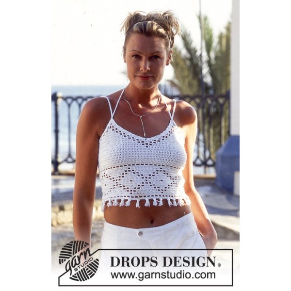 Patrón top de verano a ganchillo